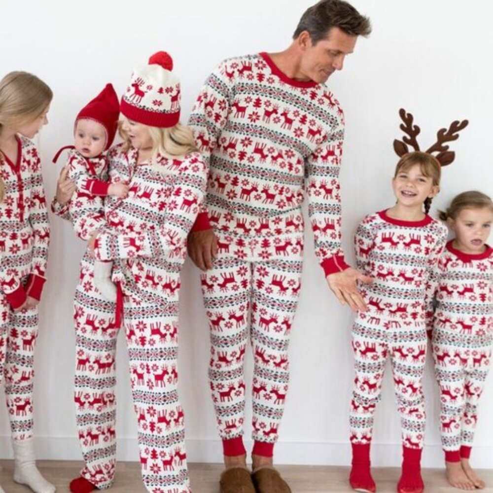 *Holiday Jammies* Hanna Andersson Dear Deer Adult Holiday Long John Set Pajamas